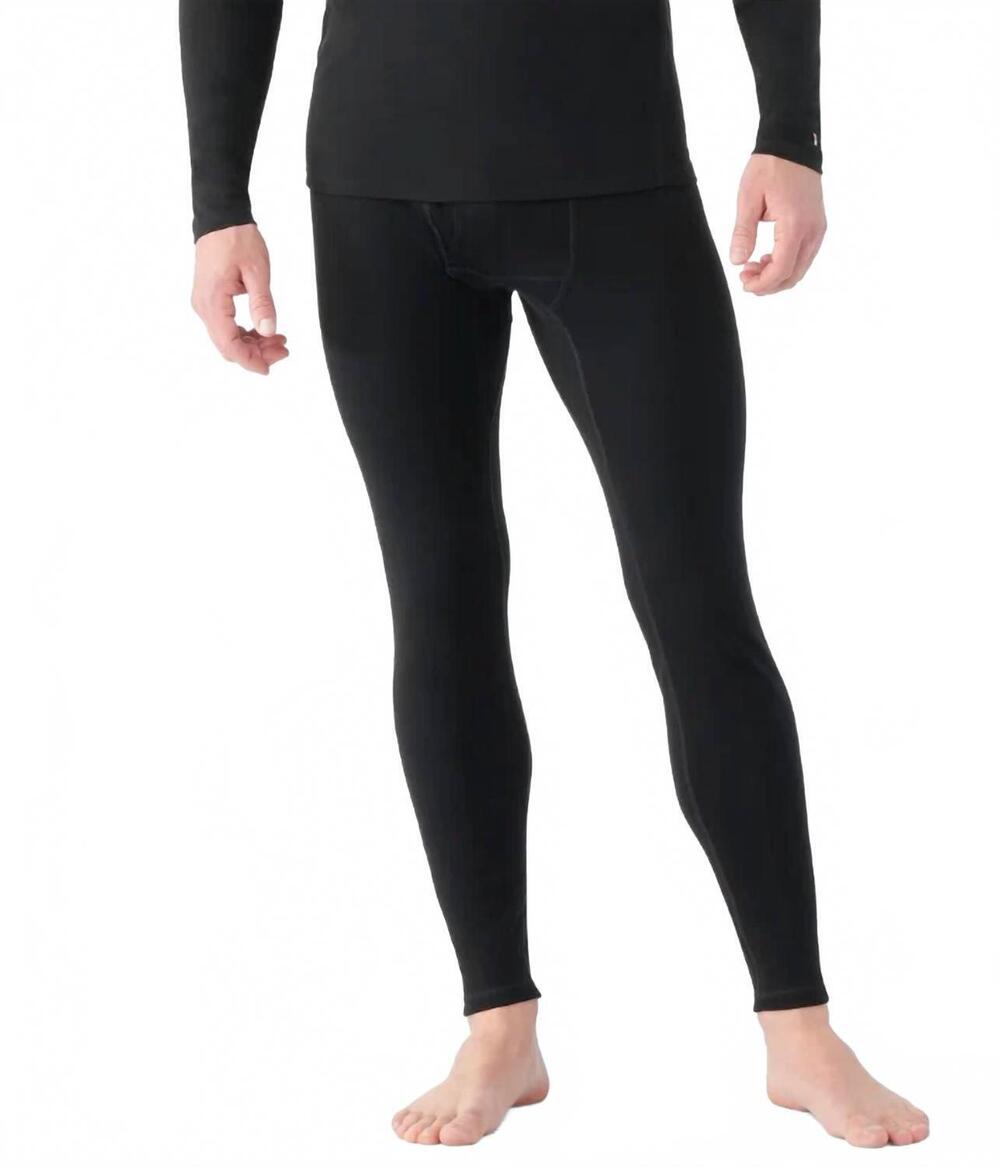 NEW SMARTWOOL men's classic thermal merino base layer bottom in black